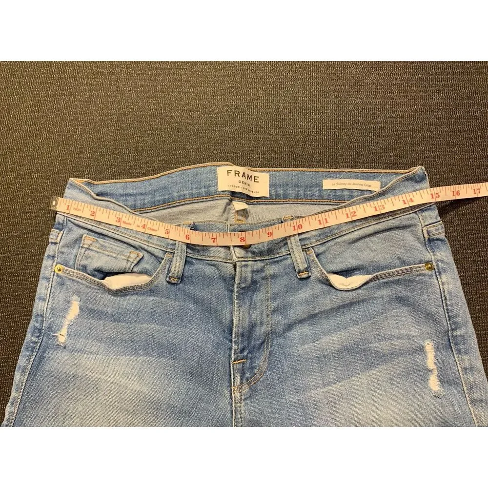 Frame Denim Le Skinny‎ De Jeanna Crop Jeans Size 28